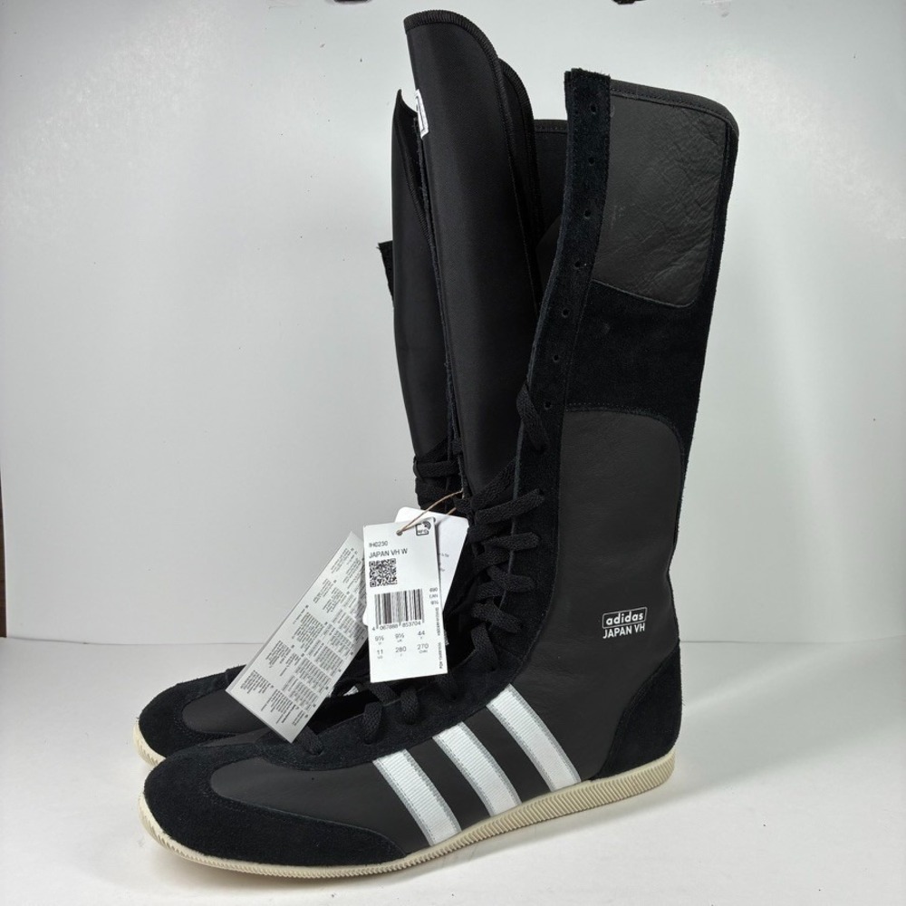 Adidas Japan VH Women's 11 Core Black Cloud White Knee-High Sneaker Boots IH0230